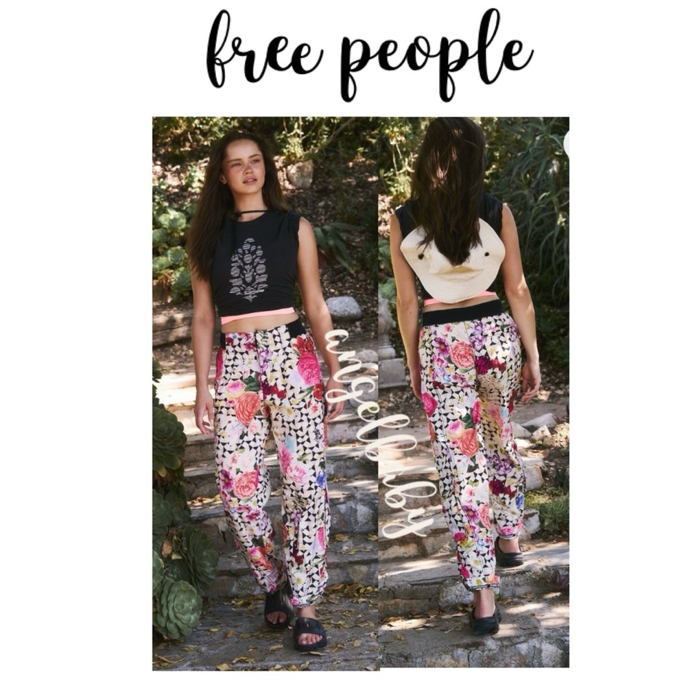 Free People Mesmerize Me Printed Pants in Take a Trip Floral! - Picture 8 of 16